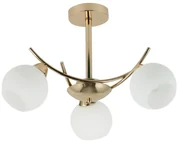 Lampa sufitowa w biało-złotym kolorze ze szklanym kloszem 36x52 cm Amos – Candellux Lighting