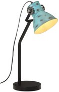 Lampka na biurko w retro stylu postarzany niebieski E0-M23