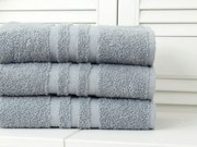 Dziecięcy ręcznik LINEA 30x50 cm szary, 100% bawełna