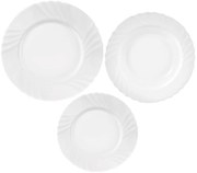 Orion 18-częściowy zestaw obiadowy Luna falistyokrągły