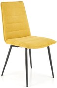 Musztardowe tapicerowane krzesło W8-P06