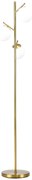 HOMCOM Lampa podłogowa 40W złota bez żarówki E27 27x169cm nowoczesna stojąca do salonu | Aosom PL