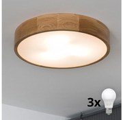 Brilagi - LED sufitowa lampa CARVALHO 3xE27/60W/230V dąb pr. 47,5 cm