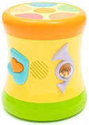 Baby Mix Dwustronny bębenek dynamiczny, żółty
