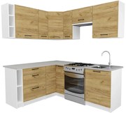 Nowoczesne meble kuchenne dąb craft G5-S48