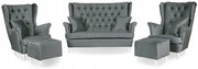 Zestaw wypoczynkowy sofa + 2 fotele Family Meble