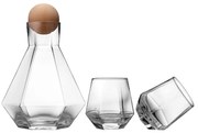 Zestaw 2 szklanek do whiskey i karafki 1,28 l Jaxon – Ladelle