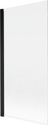 Mexen Mist parawan nawannowy 1-skrzydłowy 90 x 150 cm, transparent, czarny - 8A9-090-001-70-00