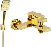 Mexen Uno R62 bateria wannowa z zestawem prysznicowym, złota - 7143R62-50