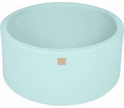 Okrągły Suchy Basen Dla Dziecka, 90x40cm, Bawełniany, Miętowy, Bez Piłek - Meowbaby®