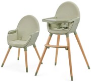 KINDERKRAFT - Krzesełko dziecięce 2w1 FINI2 buk/zielony