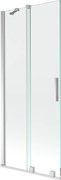 Mexen Velar parawan nawannowy 2-skrzydłowy rozsuwany 85 x 150 cm, transparent, chrom - 896-085-000-01-01