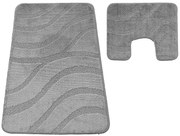 Szary komplet dywaników łazienkowych D6-K60