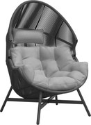 FOTEL OGRODOWY HOLA KOKON SZARY