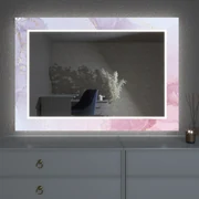 Lustro LED z dekoracją D8