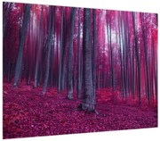 Obraz różowego lasu (70x50 cm)