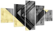Obraz - Teksturowane kształty (125x70 cm)