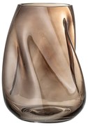 Brązowy szklany wazon Bloomingville Ingolf, wys. 26 cm