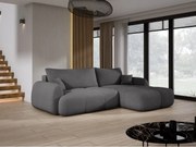 Narożnik COCO z funkcją spania, poduszkami i pojemnikiem NowOrNever 92 Szary