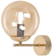 Złoto-bursztynowy elegancki kinkiet glamour W5-R21