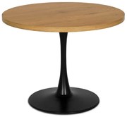 Stół z okrągłym blatem dąb złoty D6-E18