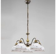 Kolarz 731.85.69 - Żyrandol na łańcuchu NONNA 5xE27/75W/230V czerwony