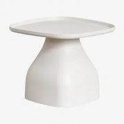 Kwadratowy Stolik Pomocniczy 50x50 Cm Z Polipropylenu Jubarri Gardenia Biel & ↑38 Cm - Sklum
