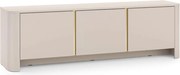 Szafka RTV Sorrenti 168 cm - kaszmir / złoty