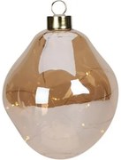 Ozdoba świąteczna LED Organic ball złoty, 10 cm