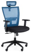 Krzesło biurowe AM, czarny/niebieski