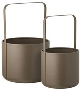 Metalowe osłonki na doniczki zestaw 2 szt. ø 24,5 cm Tule – House Nordic