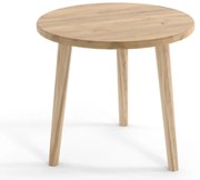 Skandynawski okrągły stolik kawowy blat dąb craft P7-Z37