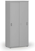 Szafa z drzwiami przesuwnymi PRIMO GRAY, 800 x 420 x 1781 mm, szary