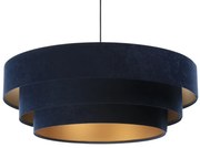 Lampa wisząca TRIO granatowa/złota BPS KONCEPT
