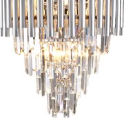 Lampa sufitowa MADISON CHROME 9xE14, kryształowa, glamour