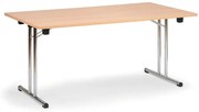 Składany stół konferencyjny FOLD, 140x69 cm, buk