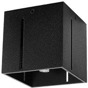 Czarny minimalistyczny plafon kwadrat - EX511 A1-L93