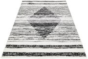 Elegancki czarno - biały dywan w nowoczesny stylu H4-L64
