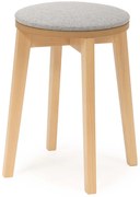 Drewniany taboret z miękkim siedziskiem dąb miodowy D0-W36