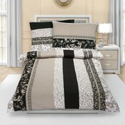 Pościel z kory Liście brązowo-beżowy, 140 x 200 cm, 70 x 90 cm, 140 x 200 cm, 70 x 90 cm