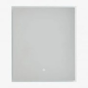 Prostokątne Lustro Ścienne Do Łazienki Z Oświetleniem Led I Funkcją Przeciwmgielną Riben ↔︎ 60 Cm - Sklum