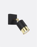 Kinkiet NERO czarny/złoty SOLLUX  LIGHTING