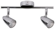 Lampa sufitowa LED w kolorze srebra z metalowym kloszem 30x8 cm Liberty – Candellux Lighting