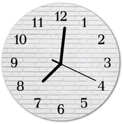 Zegar ścienny okrągły Mur z cegły