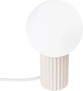 Lampa biurkowa HALO beżowa ryflowana SOLLUX  LIGHTING