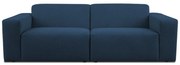 Ciemnoniebieska sofa z materiału bouclé 228 cm Roxy – Scandic