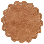 Ceglasty bawełniany okrągły dywan tkany ręcznie odpowiedni do prania ø 110 cm Sweet April Toffee – Nattiot