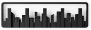 Czarny plastikowy wieszak ścienny Skyline – Umbra