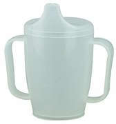 Kubek z dziobkiem i dwiema pokrywkami 250 ml, biały