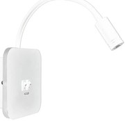 LED elastyczna lampka ścienna USB BASE 1xLED/8W + 1xLED/2W/230V biała